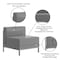 Flash Furniture Hercules Imagination Series Contemporary Gray Leathersoft Middle Chair ZB-IMAG-MIDDLE-GY-GG - alternate 5